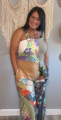 Yak & Yeti Patchwork Overalls s/m & l/xl