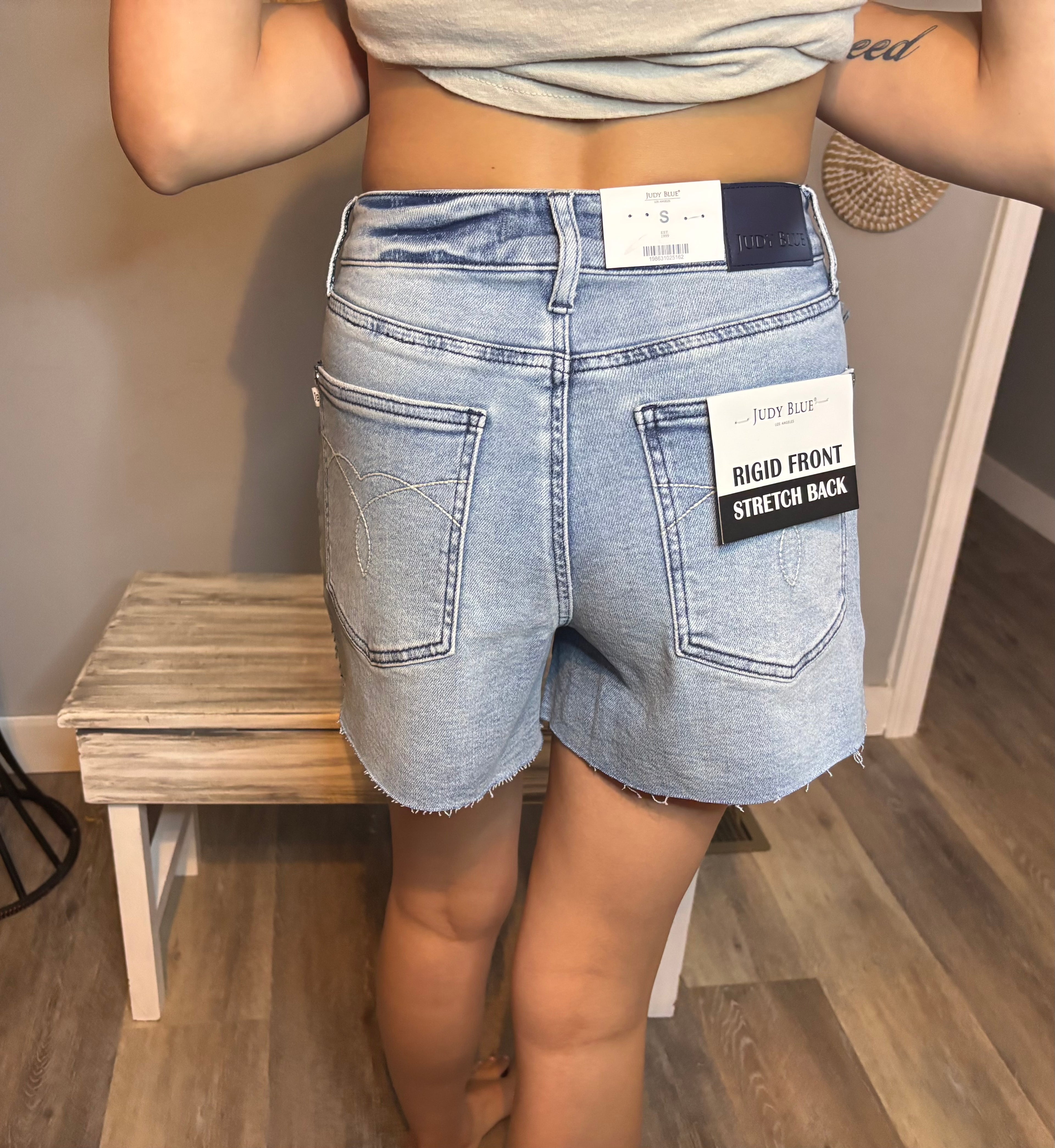 Judy Blue Rigid Front Stretch Back Shorts