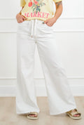 Judy Blue White drawstring Jeans