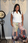 Desert Dream Lounge Western Pants – Knit Tiered Lace xl will fit 2x